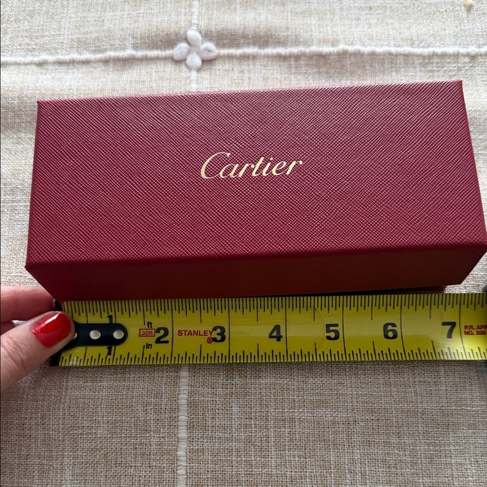 Cartier Burgundy Jewelry Box